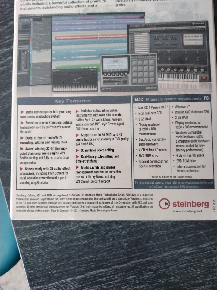 NEW    Steinberg Cubase Artist 6 Music Production System PC DAW Software SEALED - Image 3 of 4