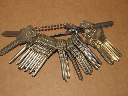 Mixed Lot of 27 Schlage Blank Uncut Keys