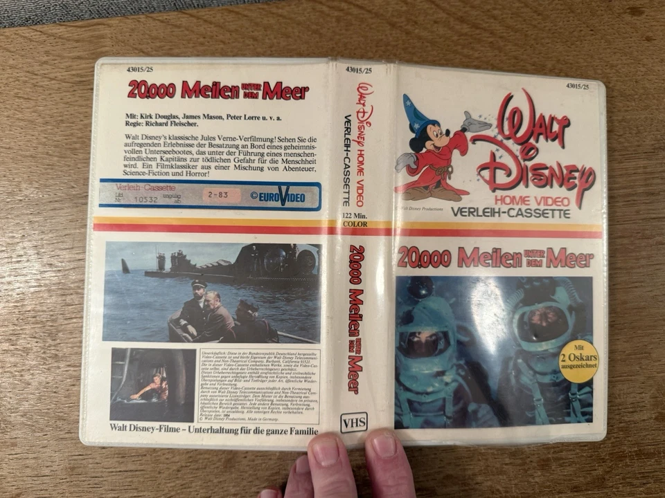 Walt Disney Home Video VHS 20000 Meilen unter dem Meer 1954 Selten VHS Kassette - Bild 4 von 4