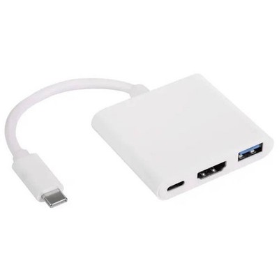 Akyga AK-AD-57 USB Hub Black Multi-Port Adapter