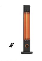 Outdoor Electric Patio Heater, ThermoMate 2000W Freestanding & Wall-mounted Infr