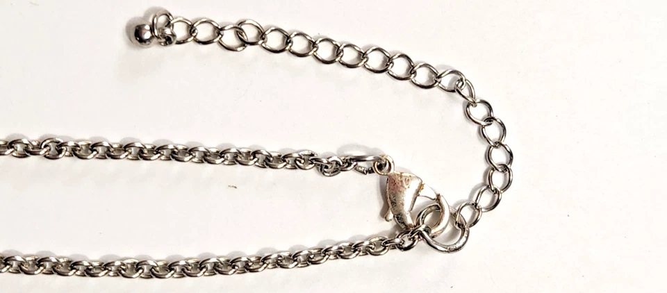 Jewelry Set Necklace Bracelet Earrings Millefiori Glass Cabochon Stainless Steel - Image 4 of 4