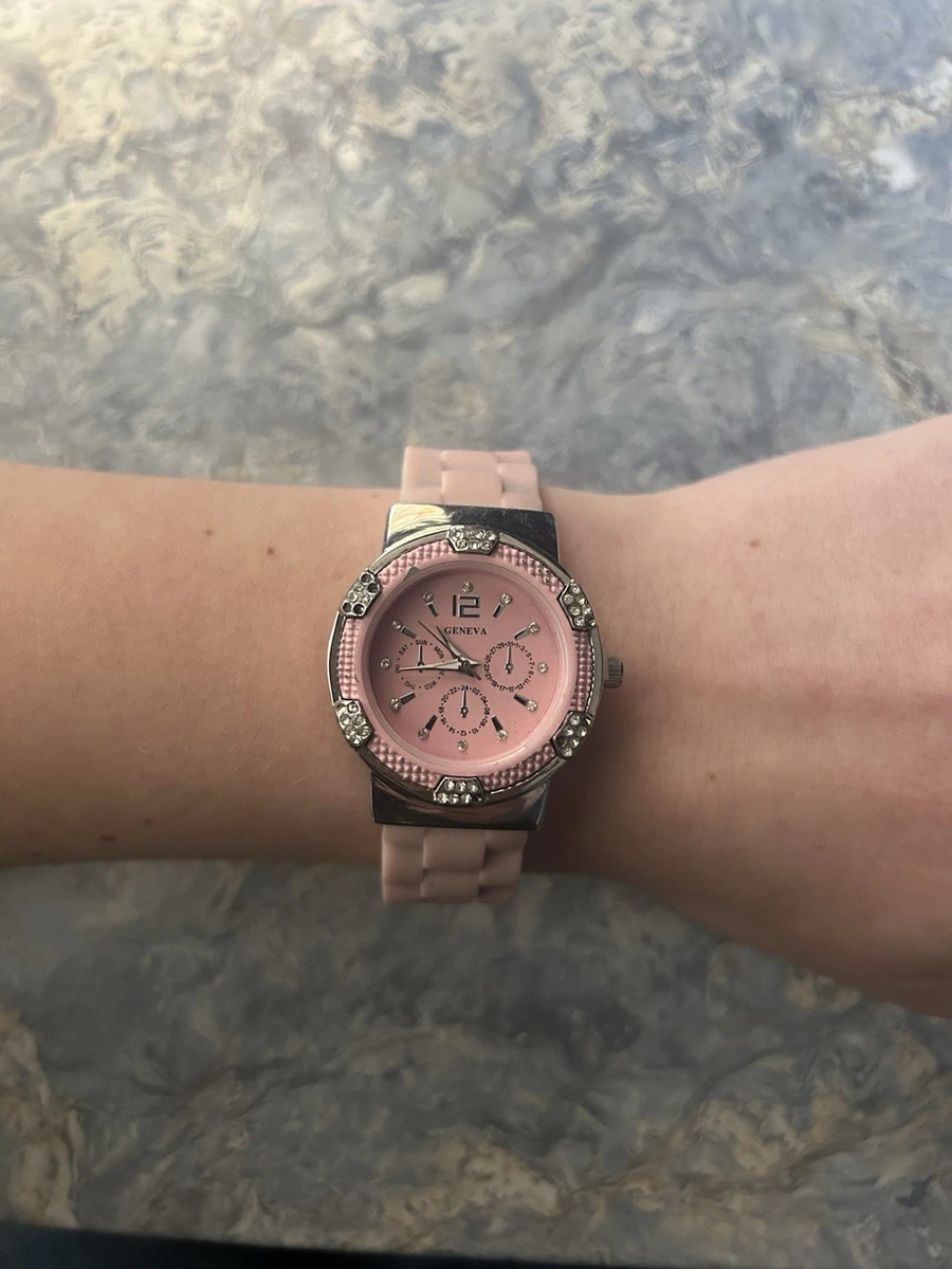 Geneva Silicone Rubber Band Wristwatches for sale | eBay