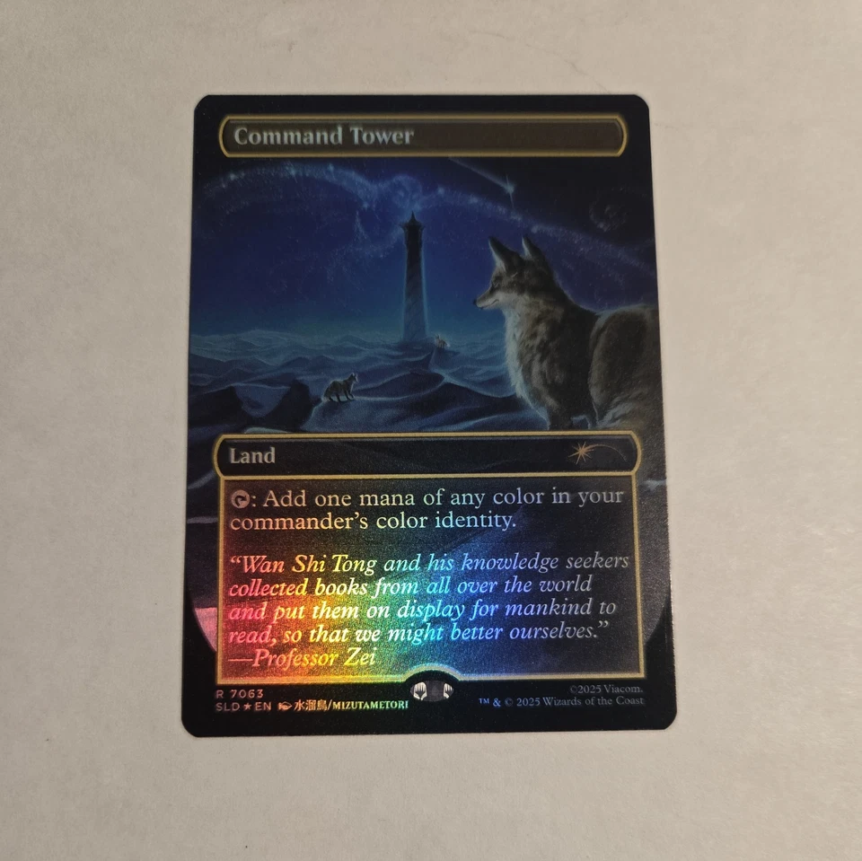 FOIL - Command Tower AVATAR Airbender Borderless Rainbow MTG Secret Lair (7063) - Image 2 of 3