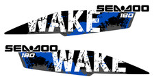 SEADOO WAKE 180 GRAPHIC BPR CHALLENGER SE STICKERS DECALS VYNYL WRAP SET BLUE
