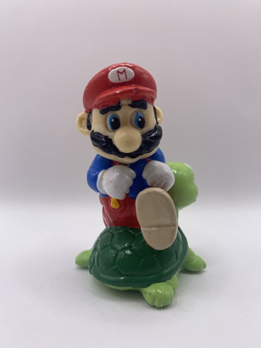 Vintage 1989 Super Mario Bros PVC Mario Jumping Koopa Turtle Mini 