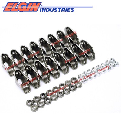 New 1.5 Ratio Long Slot Rocker Arm Set 1955-1986 Chevy sb 400 350 327 305 283
