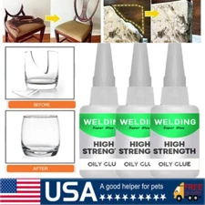 3 x Welding High-Strength Oily Glue, Jue Fish Glue Universal Super Glue Gel 50ml