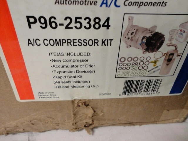 Compresor de aire acondicionado con kit de embrague P96-25384 Santech GMC Chevrolet 2001-06 Foto 4 de 4