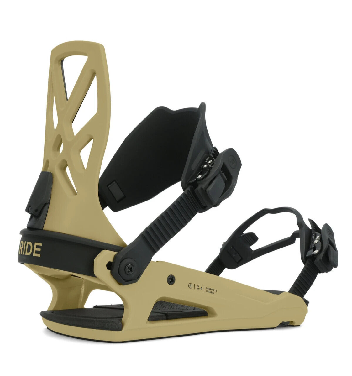 2024 NIB Unisex Ride C-4 Snowboard Bindings $380 L olive green