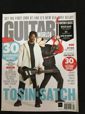 GUITAR WORLD MAGAZINE - MAY 2022 - TOSIN & SATCH (COVER)