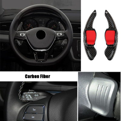 Carbon Fiber Steering Wheel Paddle Shifter For VW Golf 6 R Scirocco Passat GTI