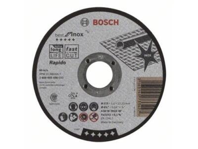 Bosch Professional 10x Trennscheibe Für Edelstahl – 115 Mm, 1,0 Mm, Lange Haltbarkeit