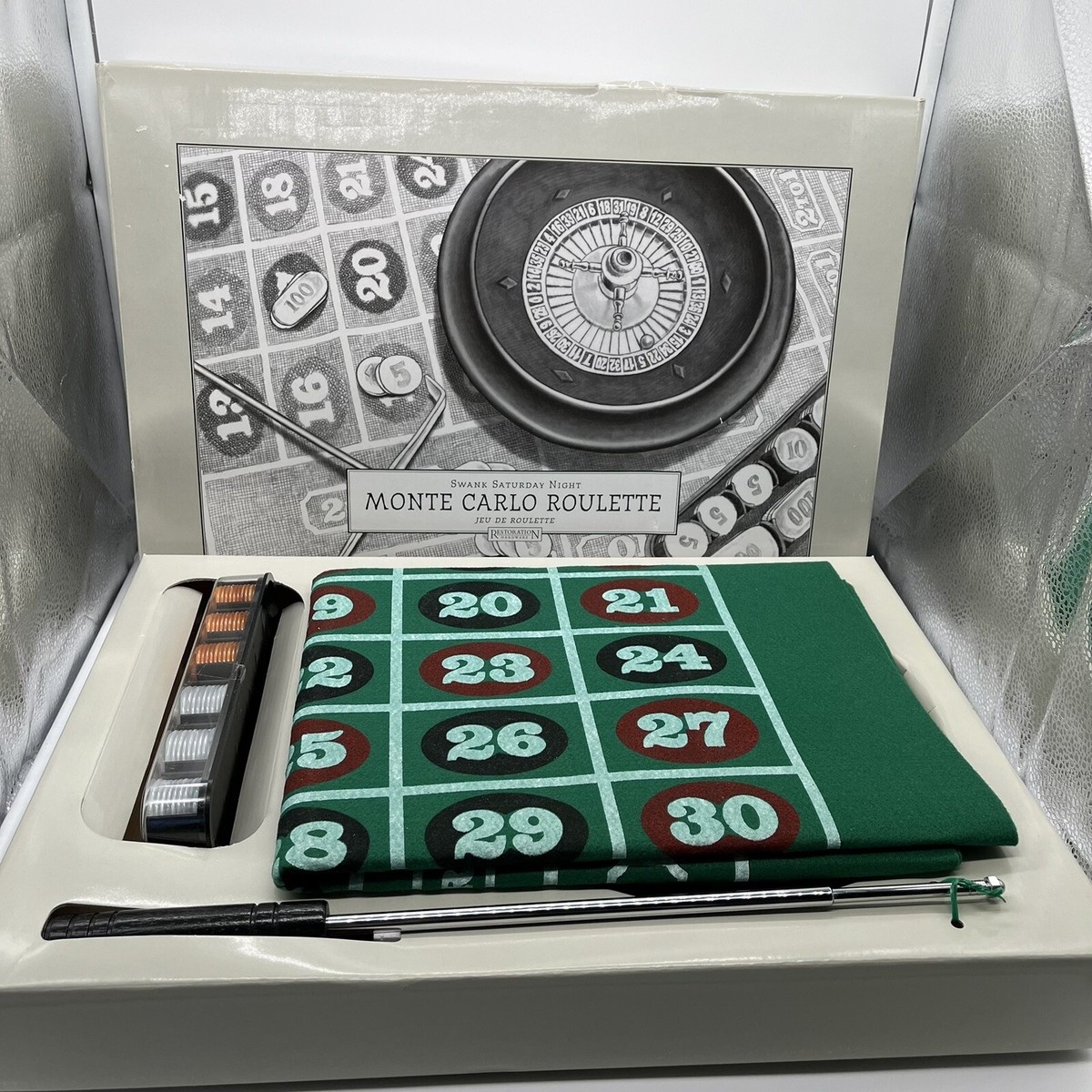 Restoration Hardware MONTE CARLO ROULETTE SET NEW NIB | eBay