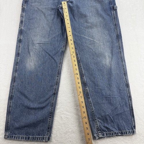 Lee Latzhose Vintage Carpenter Jeans Herren 38x32 Blau Grunge Distressed Baggy Skater - Bild 5 von 10