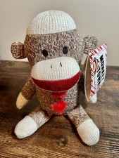 2011 Sock Monkey Town Gemmy Singing Plush Stuffed Animal Toy  Tag - Working