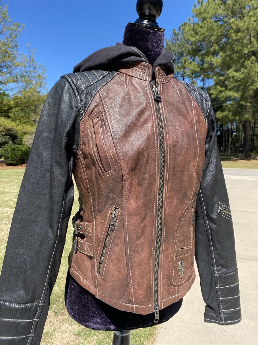 ジャケット・アウター OHOTORO Harley Leather Jacket brown Harley-Davidson® Mens Trostel Leather Riding Jacket, Brown