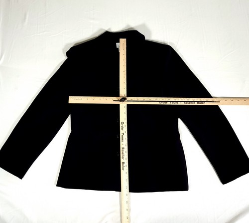 Ann Taylor Loft Suit Jacket Adult Size 8 Black Long Sleeve Button Womens - Picture 7 of 9