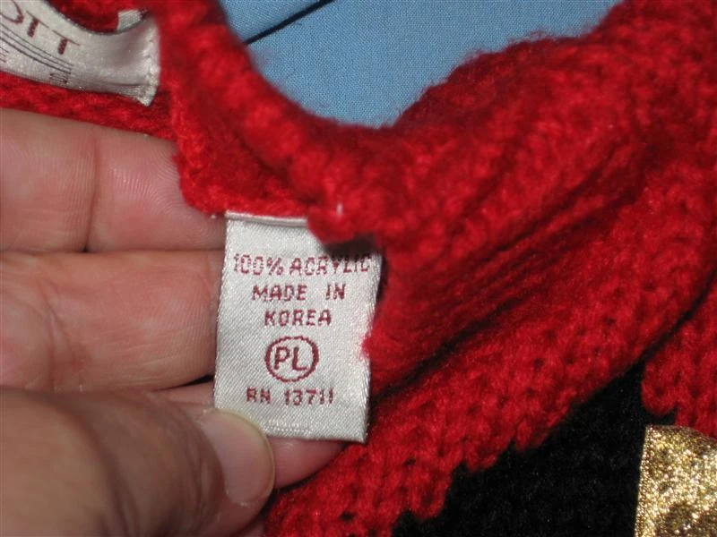Karen Scott Sweater Women Petite L PL Scottie Dog 1980s NOS Ugly Christmas VNTG