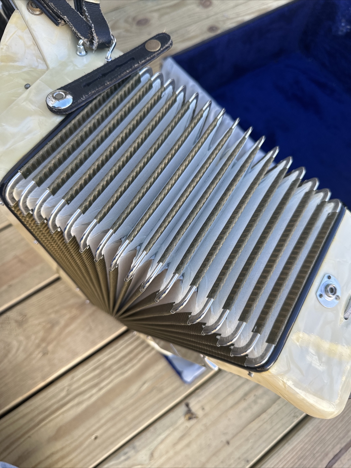 Castiglione Accordion Made In Italy Vintage W/ Straps And Hard Case eBay