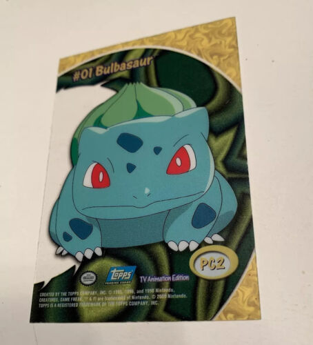 2000 TOPPS Pokemon #01 Bulbasaur PC2 TV Animation CLEAR see-through card - Picture 1 of 7
