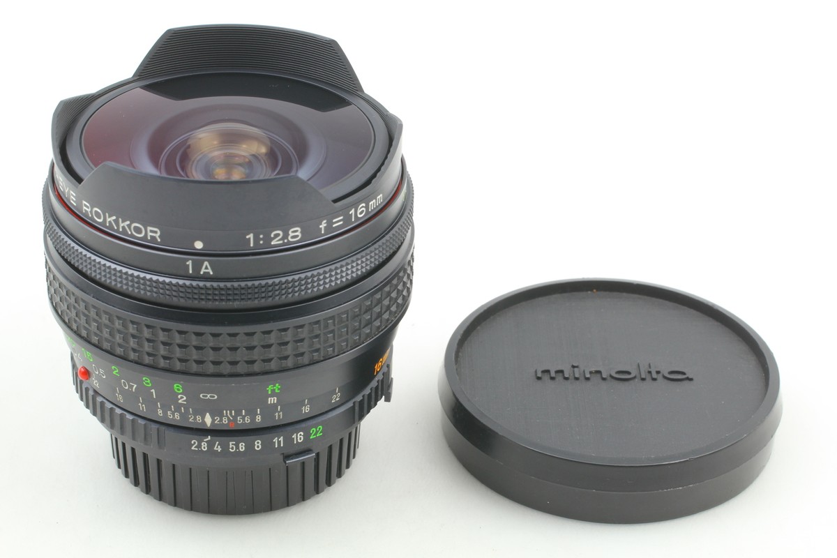 MINT】 Minolta New MD Fish-Eye Rokkor 16mm f2.8 MF Lens MC