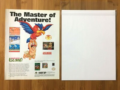 Super Adventure Island SNES Super Nintendo 1992 Vintage Print Ad