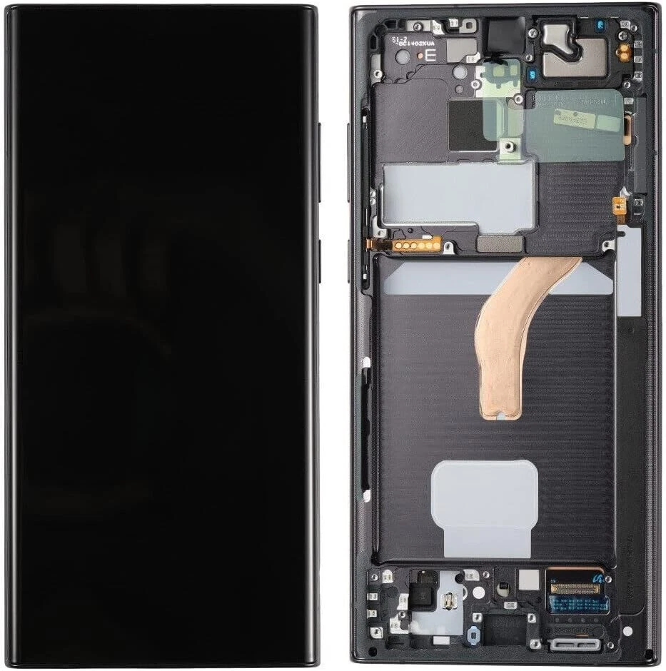 Samsung Galaxy S22 Ultra 5G Black OLED LCD Touch Screen Digitizer Frame SM-S908 - Image 2 of 4