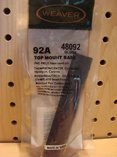 Weaver 92A Top Mount Base - 48092 for Rossi 22 / 410 Small Frame & TC Contender