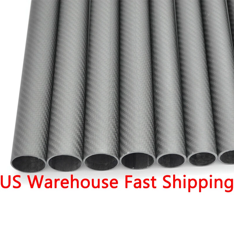 3k Carbon Fiber Tube OD 20 21 22 24 25 26 27 28 29 30mm x 500mm RC Model US - Image 2 of 4