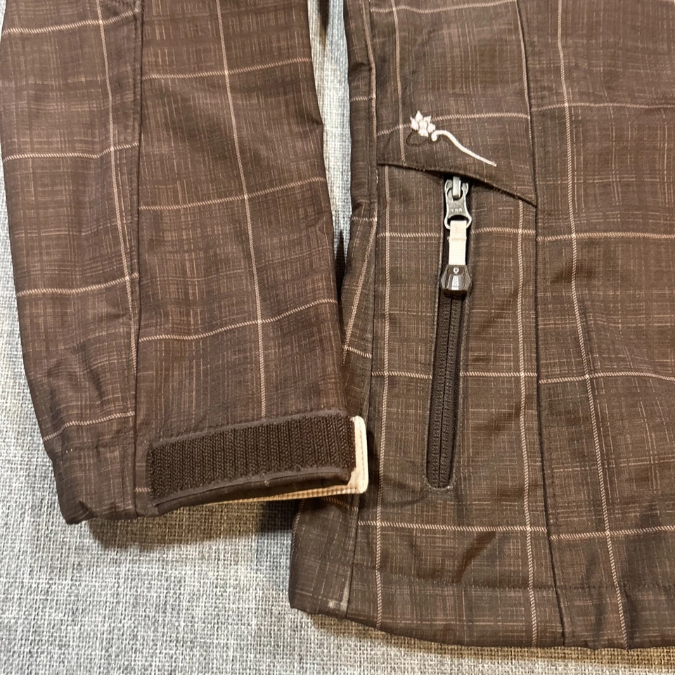 The North Face Jacket Women’s XS Fleece Lined Checkered Embroidered Floral - Image 2 of 4