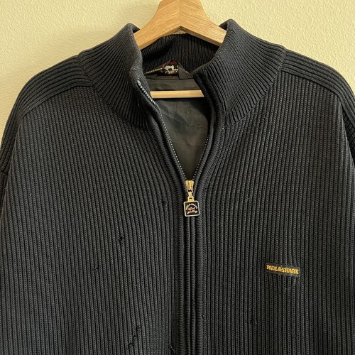 Vintage Paul & Shark Wool Heavyweight Yachting Bomber Jacket Mens Size XXL Flaws - Picture 2 of 8