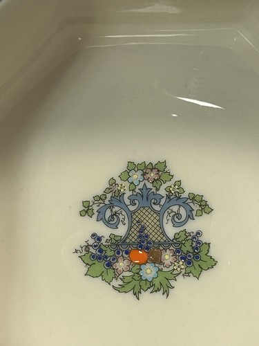 Lenox Vintage 70’s (2) Autumn 5" Octagonal Bowl Hand Painted 24K Gold Trim Boho - Picture 9 of 17