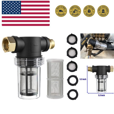 #ad Garden Hose Filter for Pressure Washer inlet Water Inline Filter for Sedimen... $26.65