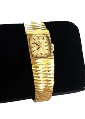 Damenuhr Exquisit, Handaufzug, läuft; gestempelt: Gold Plated, Rolled Gold - Bild 1 von 4
