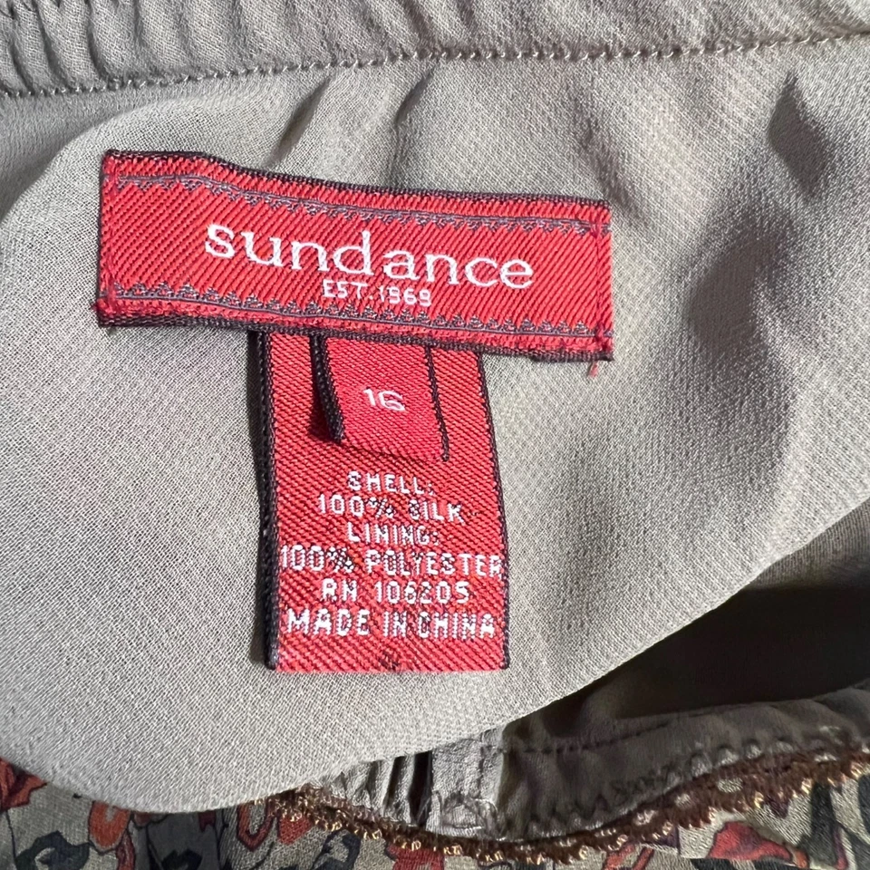 Maxi Falda Vintage Sundance Seda Naturaleza Boho Hada Capricho Fluida Talla 16 Foto 2 de 4