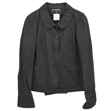 Chanel Jacket Glitter Black 04A 38 188622