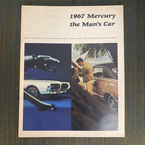 1967 Mercury Dealer Full Line Sales Brochure Marquis Cyclone Cougar Capri Comet