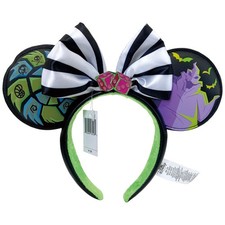 Disney Parks Nightmare Before Christmas Headband Oogie Boogie Bash Minnie Ears