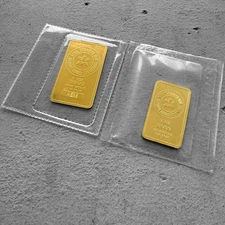 RARE Vintage Royal Canadian Mint RCM 1 oz Gold Bar .9999 1oz - Early small type