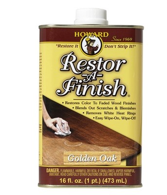 Howard Products Restor-A-Finish Wood Stain to Restore a Finish for Wood 16 Fl Oz