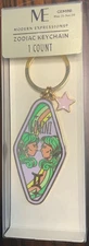 Modern Expressions Zodiac Keychain Gemini & Charm New