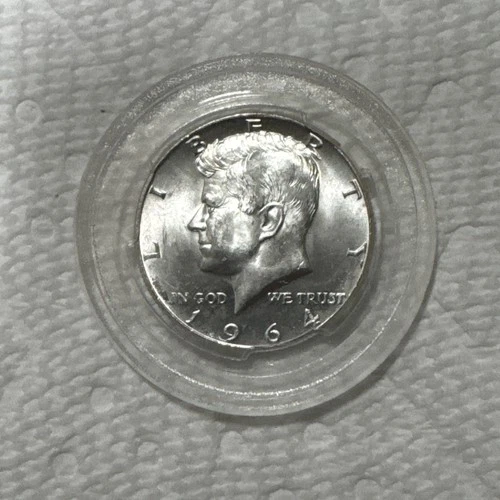 1964 JFK Kennedy Silver Half Dollar Brilliant Uncirculated (BU) MS+