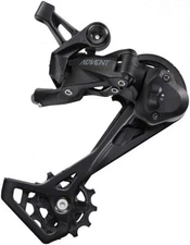 microSHIFT | Advent Rear Derailleur | 9 Speed | Long Cage | Black | with Clutch
