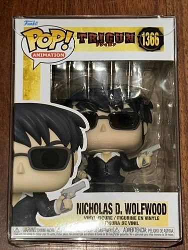 Funko Pop! Animation Trigun #1366 Nicholas D. Wolfwood  Figure New w/Protector