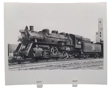 Grand Trunk Western Railroad Train Engine Locomotive No 8372 1947 Photograph  C9