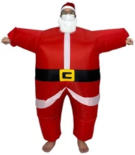 Inflatable Costume Sumo Santa Adult size Christmas Dress Up Cosplay Party Suit