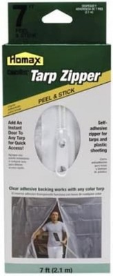 NEW Homax 3142 - Tarp Zipper Door - Peel & Stick 7 Foot (2.1 m) Self-Adhesive