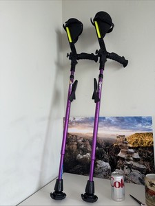 Ergobaum 7G by Ergoactives. 1 Pair (2 Units) of Ergonomic Forearm Crutches