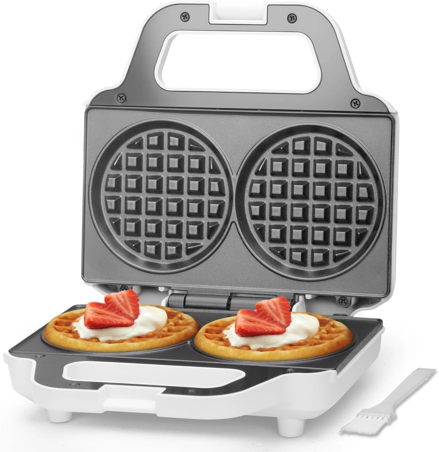 4 Inch Double Mini Waffle Maker Machine, Chaffle Maker, Waflera Electrica, Small